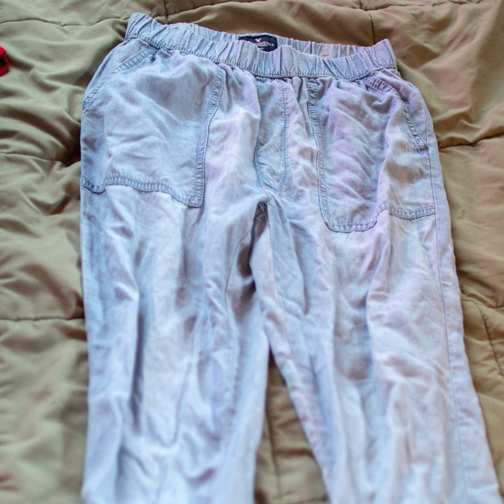 Retro washed-out baggy high waisted